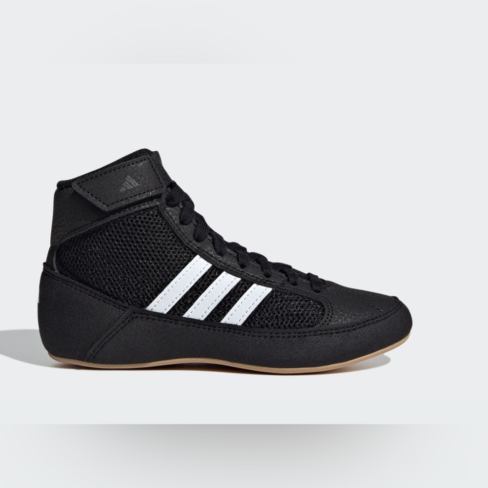 Adidas HVC Youth Wrestling Shoes Black White size 4